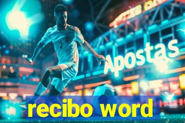 recibo word